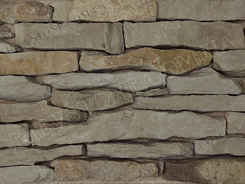 Sandstone butt grey-yellow LxLx1-5сm KievStone