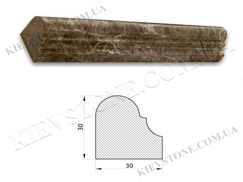 Emperador Dark, полированный MM-140 KievStone