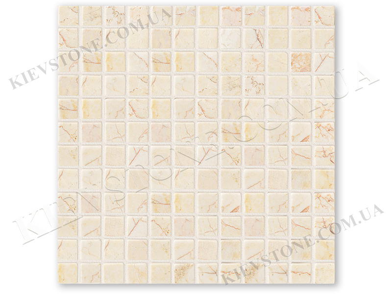 Мозаика из мрамора Sunny Mix 2,3х2,3х0,6 см окатанная KievStone