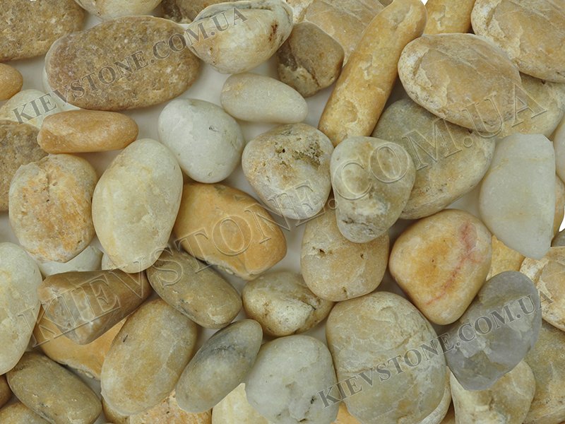 Marble yellow pebbles 10-20 mm KievStone