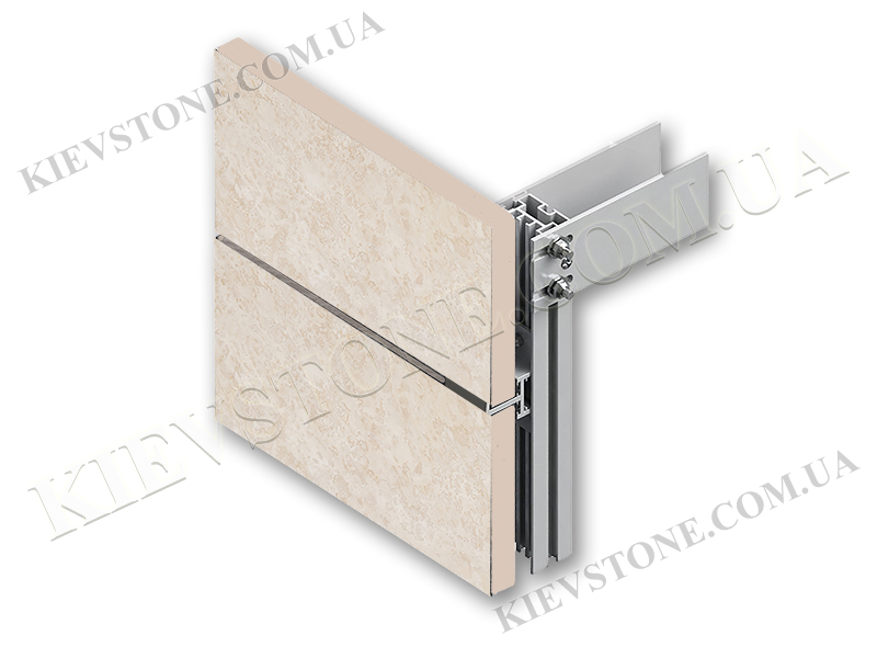 Бежевый, шлиф., заполн. KievStone