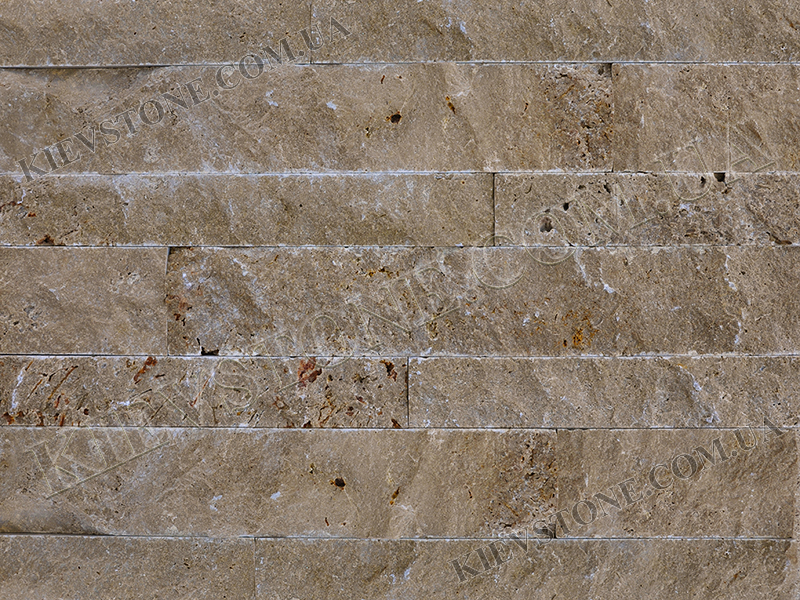 Travertine split, brown 5, 7.5хLх2.1 сm KievStone