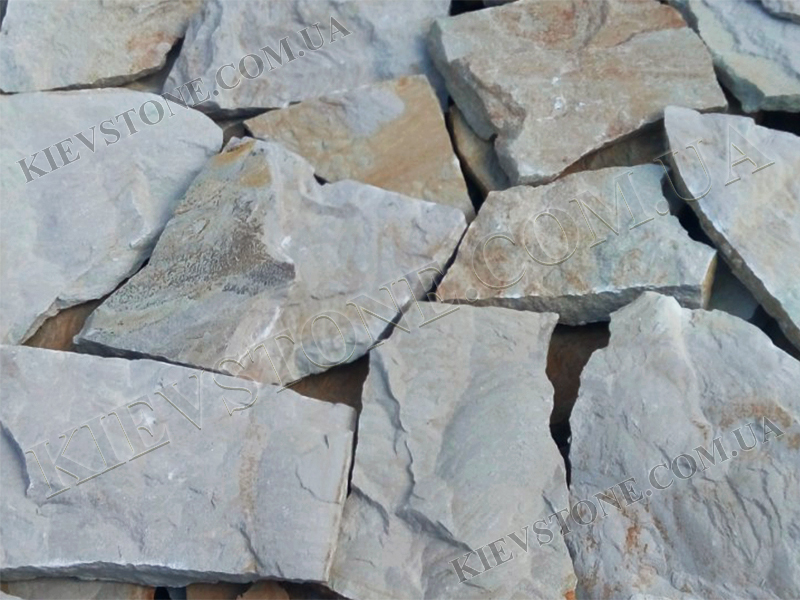 Sandstone grey-yellow LxLx1.5-3сm KievStone