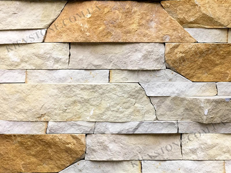 Sandstone white-red 3,6,9хLx2сm KievStone