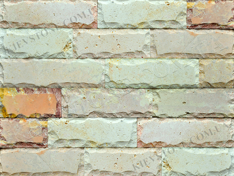Липарит мультицвет шлифованный со сколом 7,5хL см KievStone