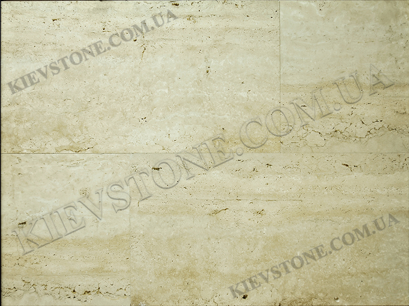 Travertine brushed vien-cut, beige 30.5x61x1.2cm KievStone