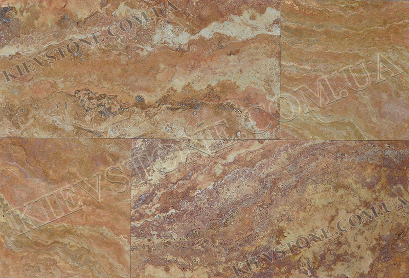 Travertine brushed, yellow 30.5x61x1.2cm KievStone