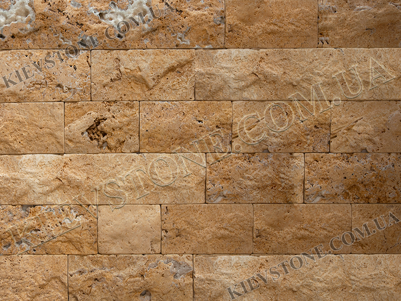 Travertine Antique, yellow 10хLх2.1сm KievStone