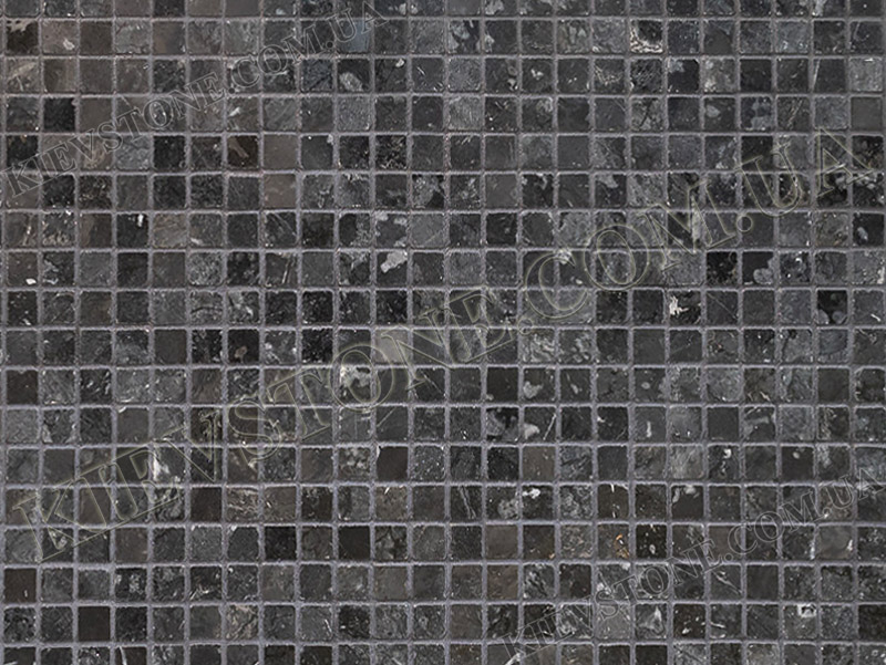 Marble mosaic Black 1,5х1,5х1сm polished KievStone