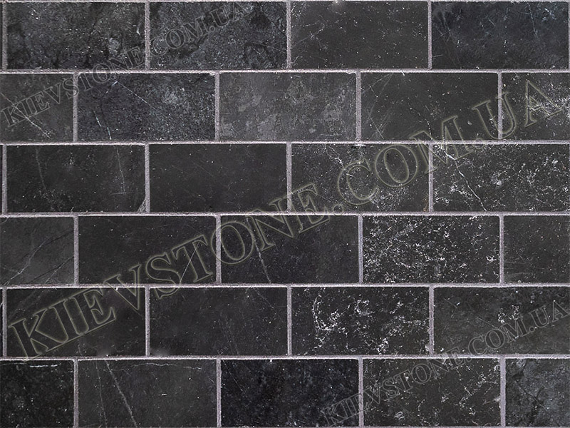 Marble mosaic Black 4,6х10х1 сm polished KievStone