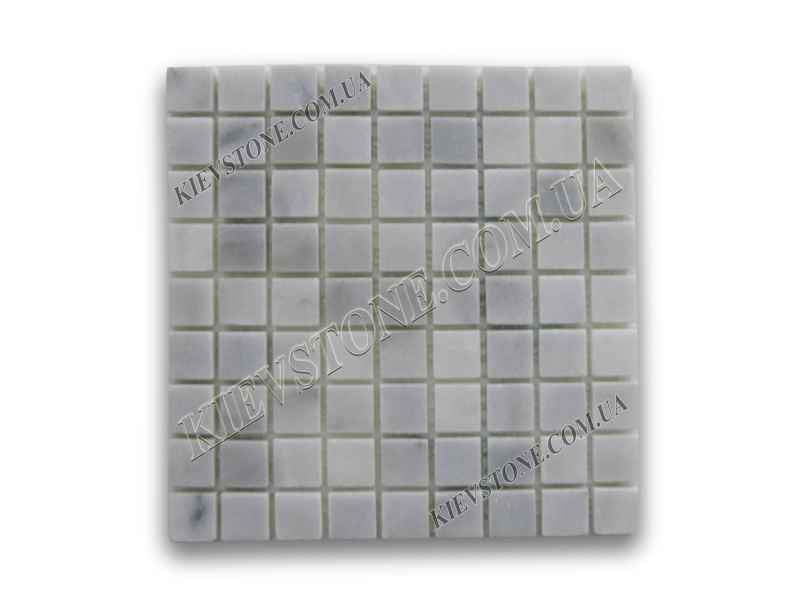 Marble mosaic Mix White B.I.  1,5х1,5х0,6сm polished KievStone
