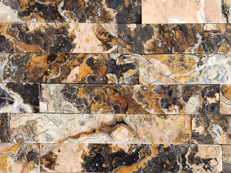 Travertine split, multi 5хLх2 сm KievStone