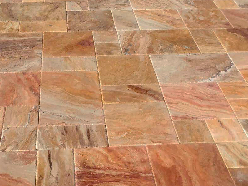 Travertine tumbled, multicolour 20.3,40.6,61х20.3,40.6х1.2 сm KievStone