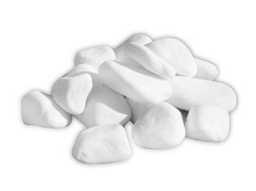 Marble white pebbles 