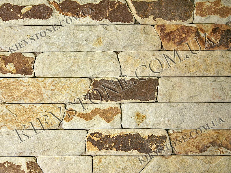 Sandstone white-yellow-brown 5xLx2cm KievStone