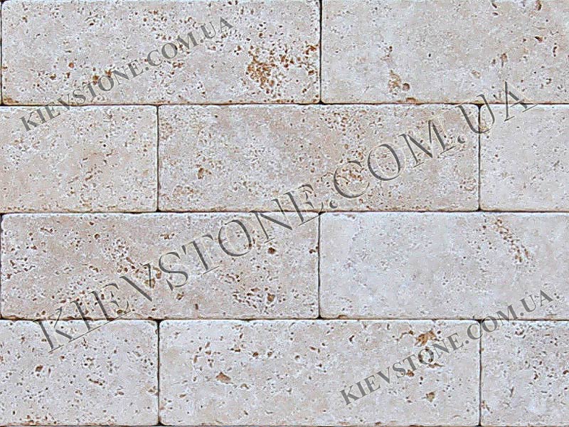 Travertine tumbled,beige 45х15х1 сm KievStone