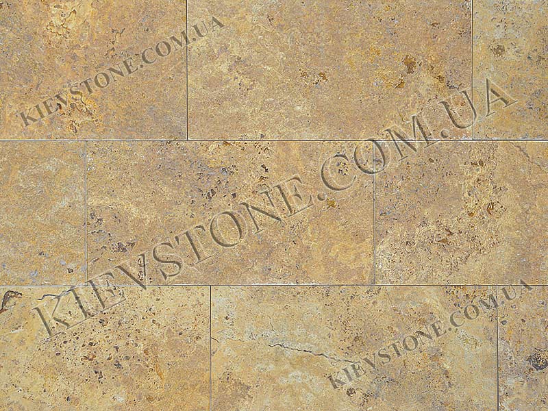 Travertine brushed, yellow 20x40x1cm KievStone