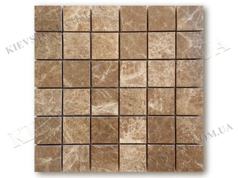 Мозаика из мрамора Emperador Light 4,7х4,7х0,6см полированная KievStone