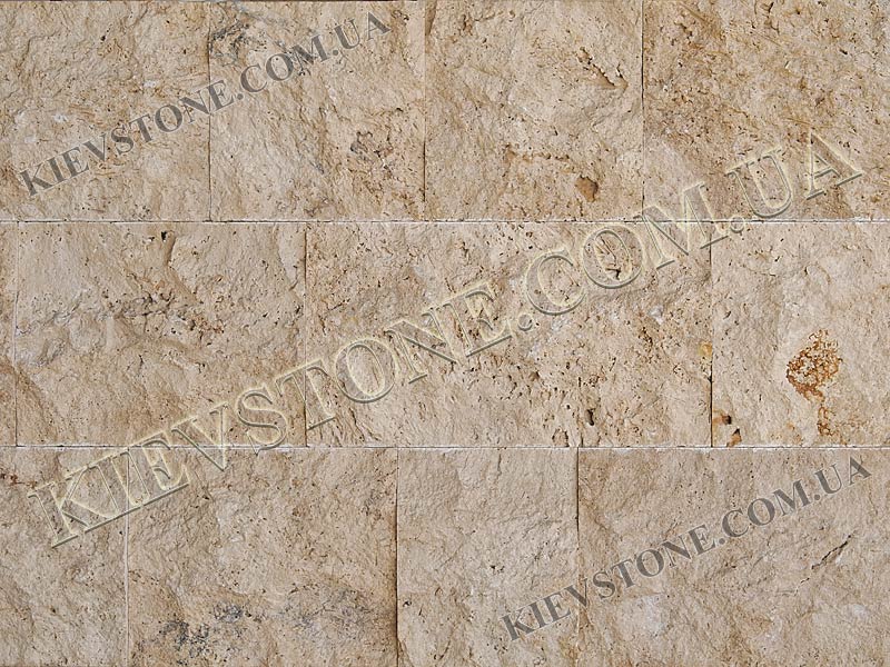 Travertine split, beige 20.3xLx2.1 cm KievStone