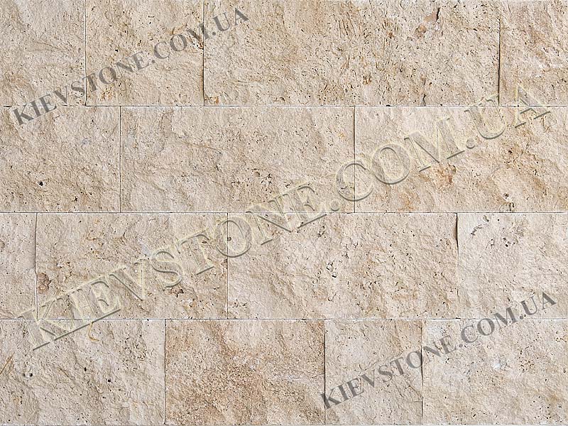 Travertine split, beige 15хLх2 сm KievStone