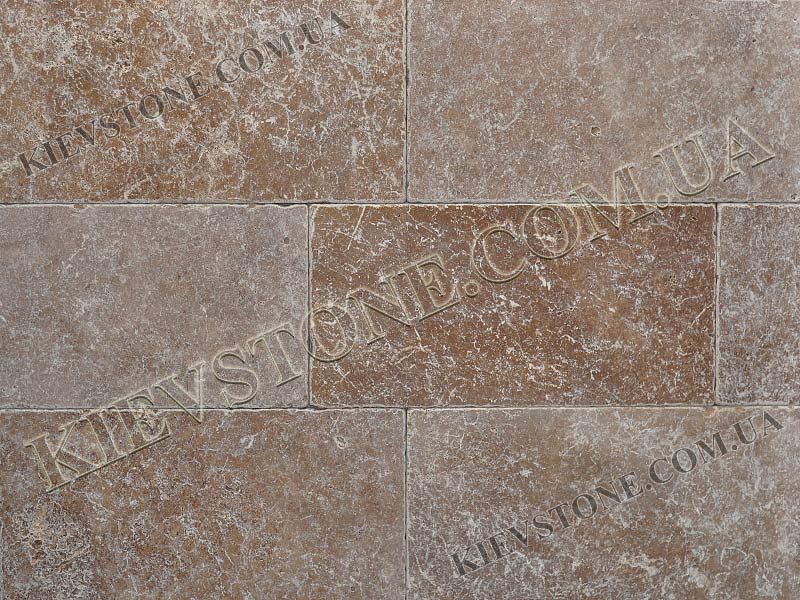Travertine tumbled, brown 20,3х40,6х1,2 сm KievStone