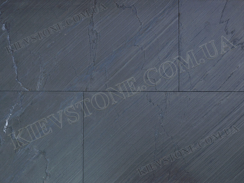 Сланець Індія, Black, шліфований, 30х60см KievStone