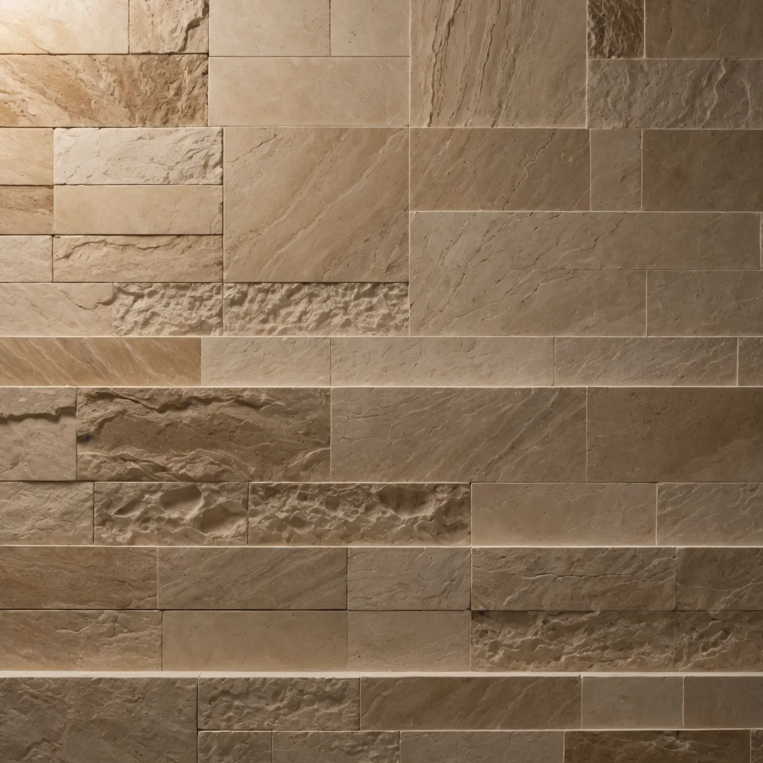 Contemporary house with travertine façade cladding