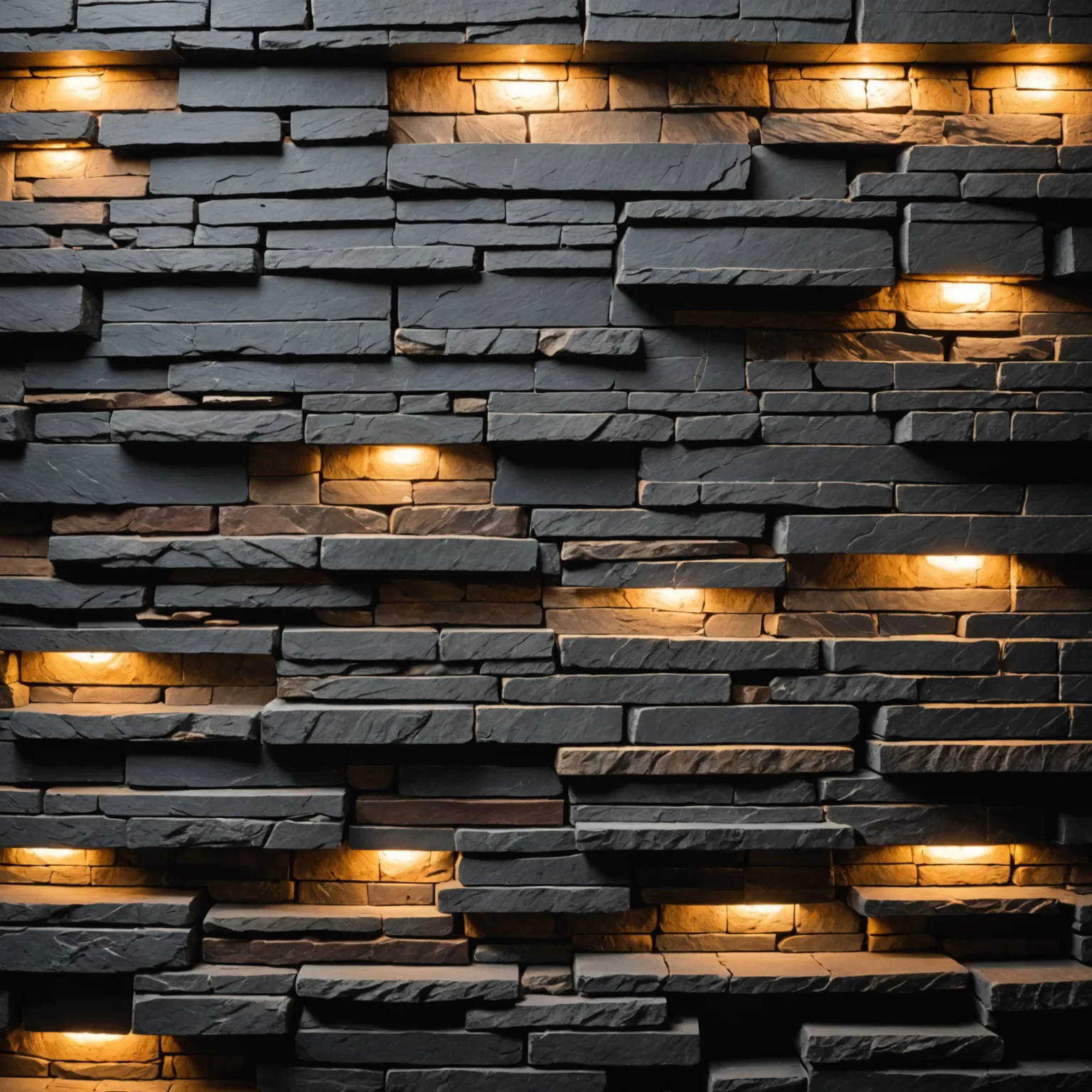 Modern slate cladding on a building facade