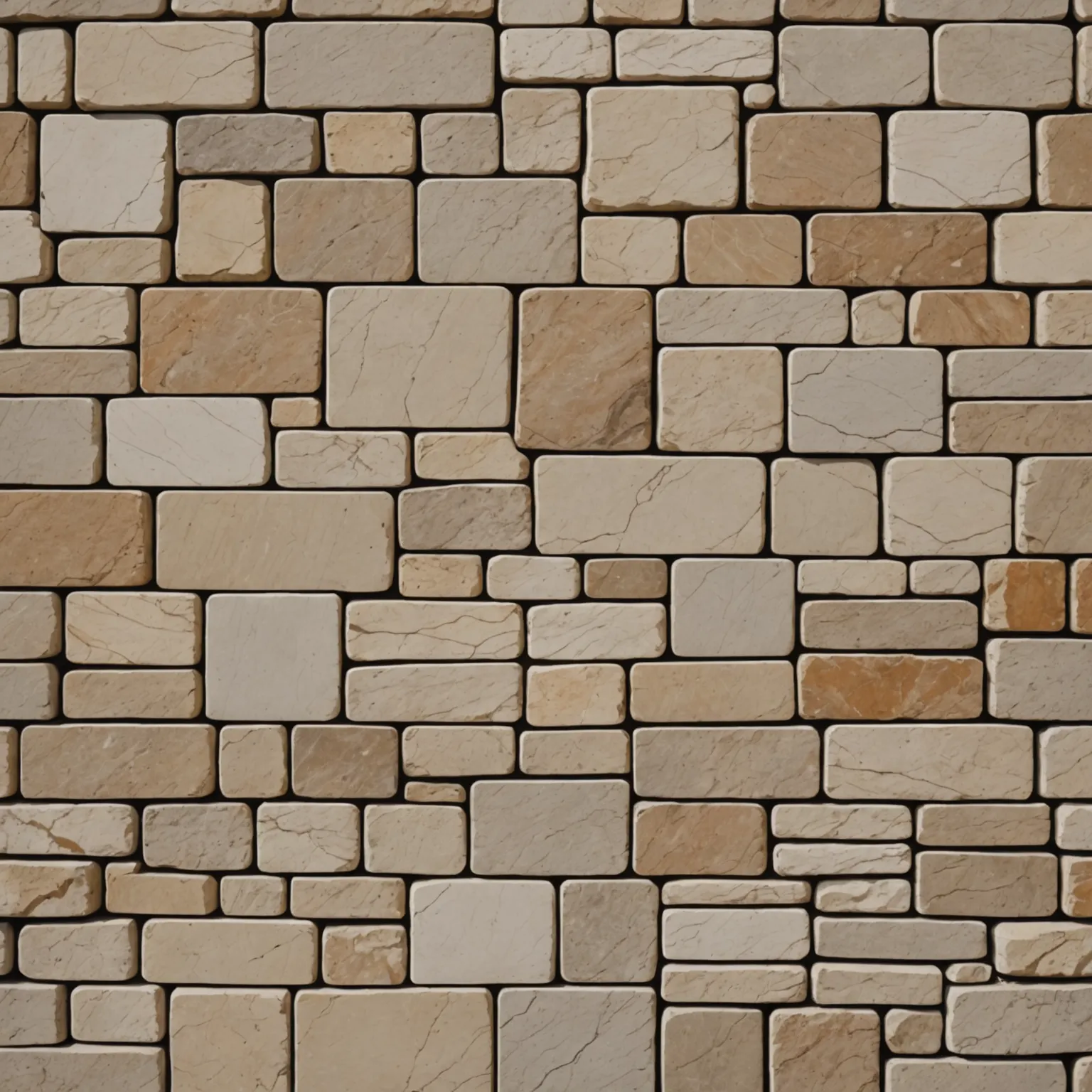 Modern facade made of travertine