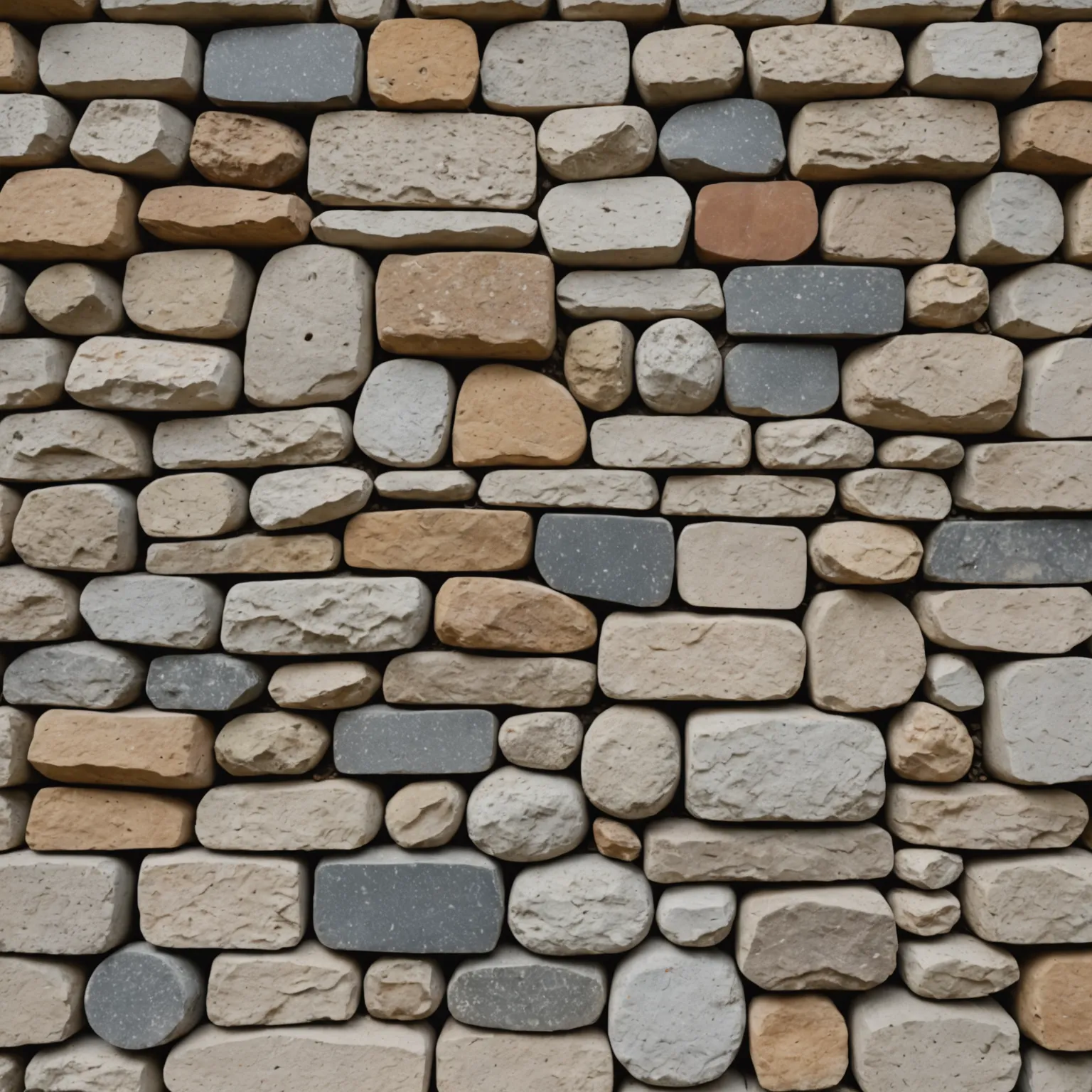 Stone façade: modern horizontal design Stone façade with horizontal slab layout
