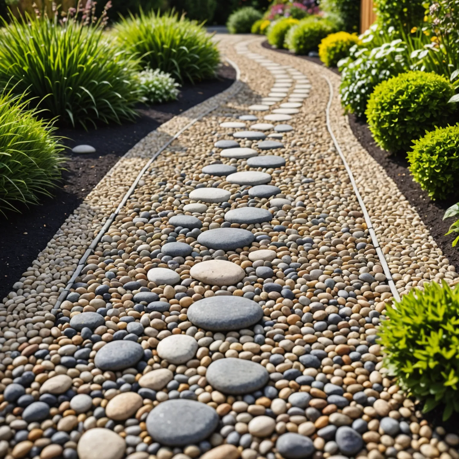 Sandstone garden path