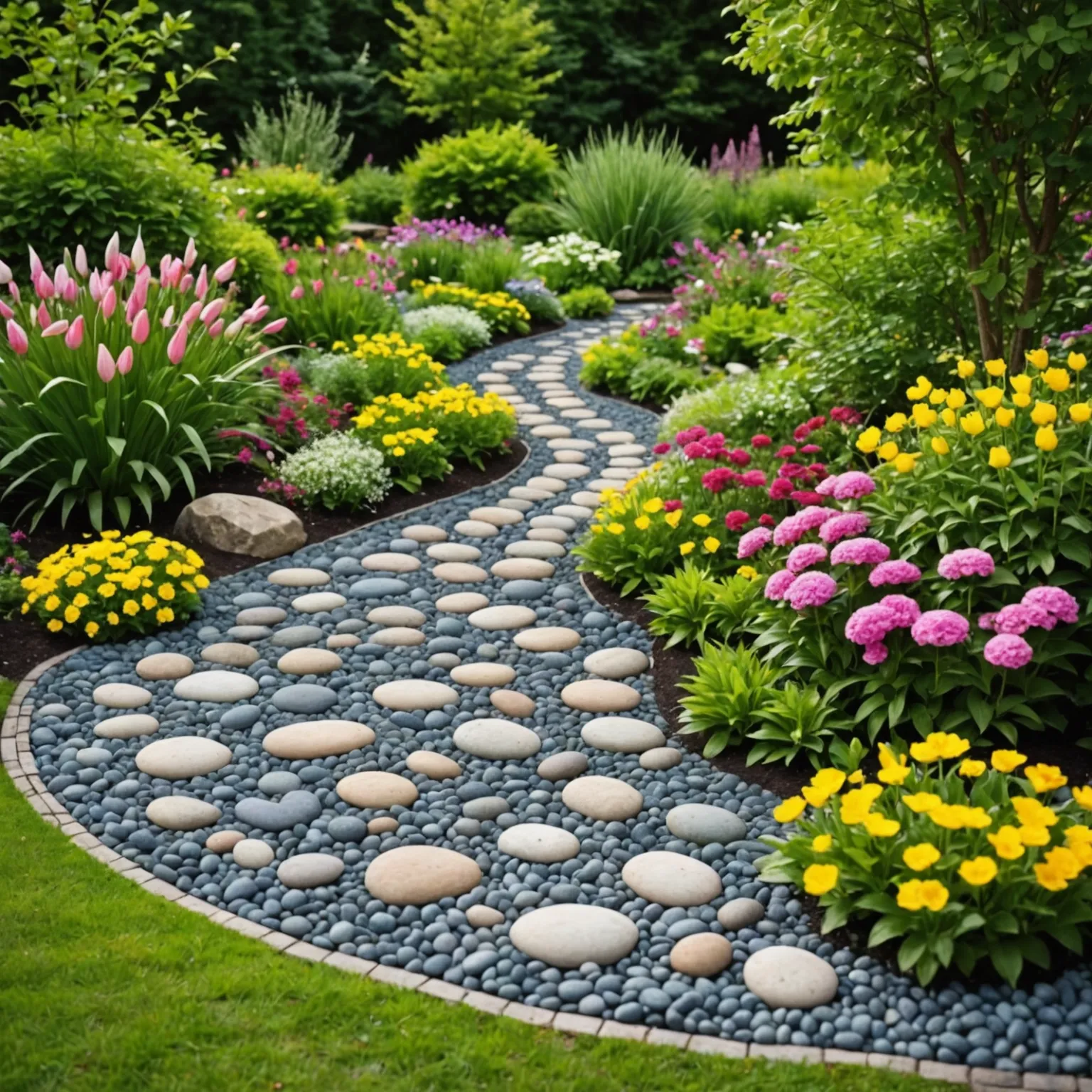 Granite pathway