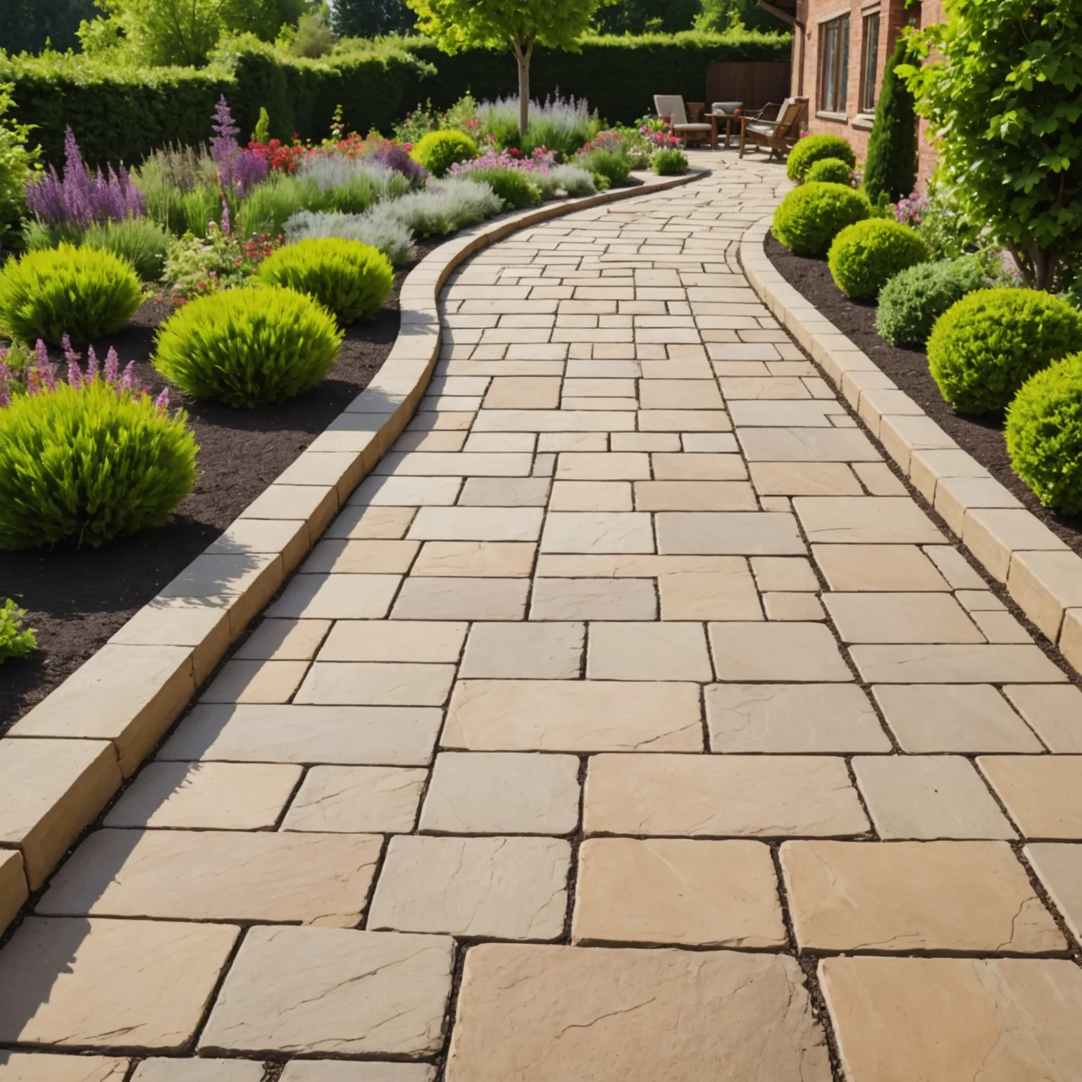 Sandstone in garden design