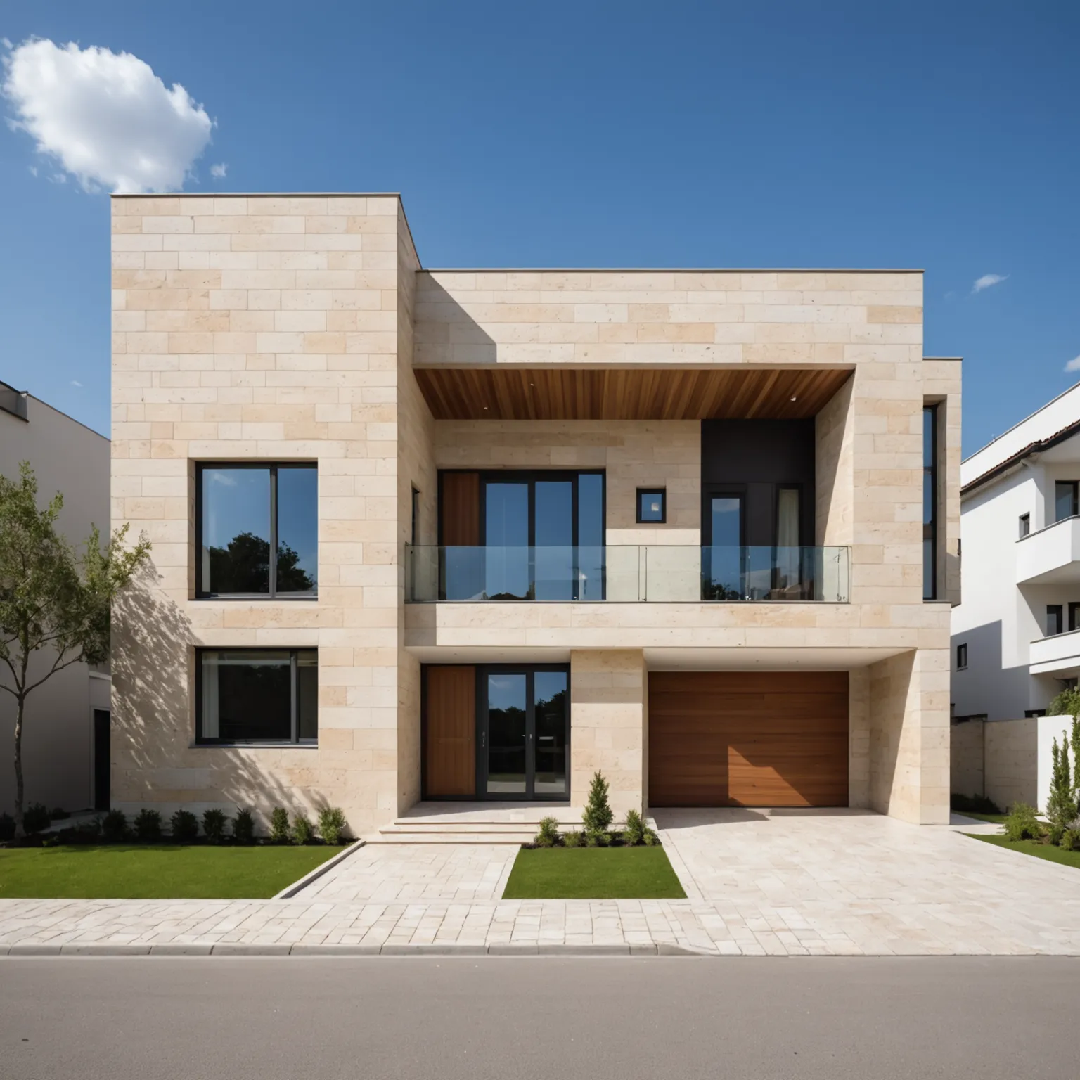Applying protective sealer to travertine