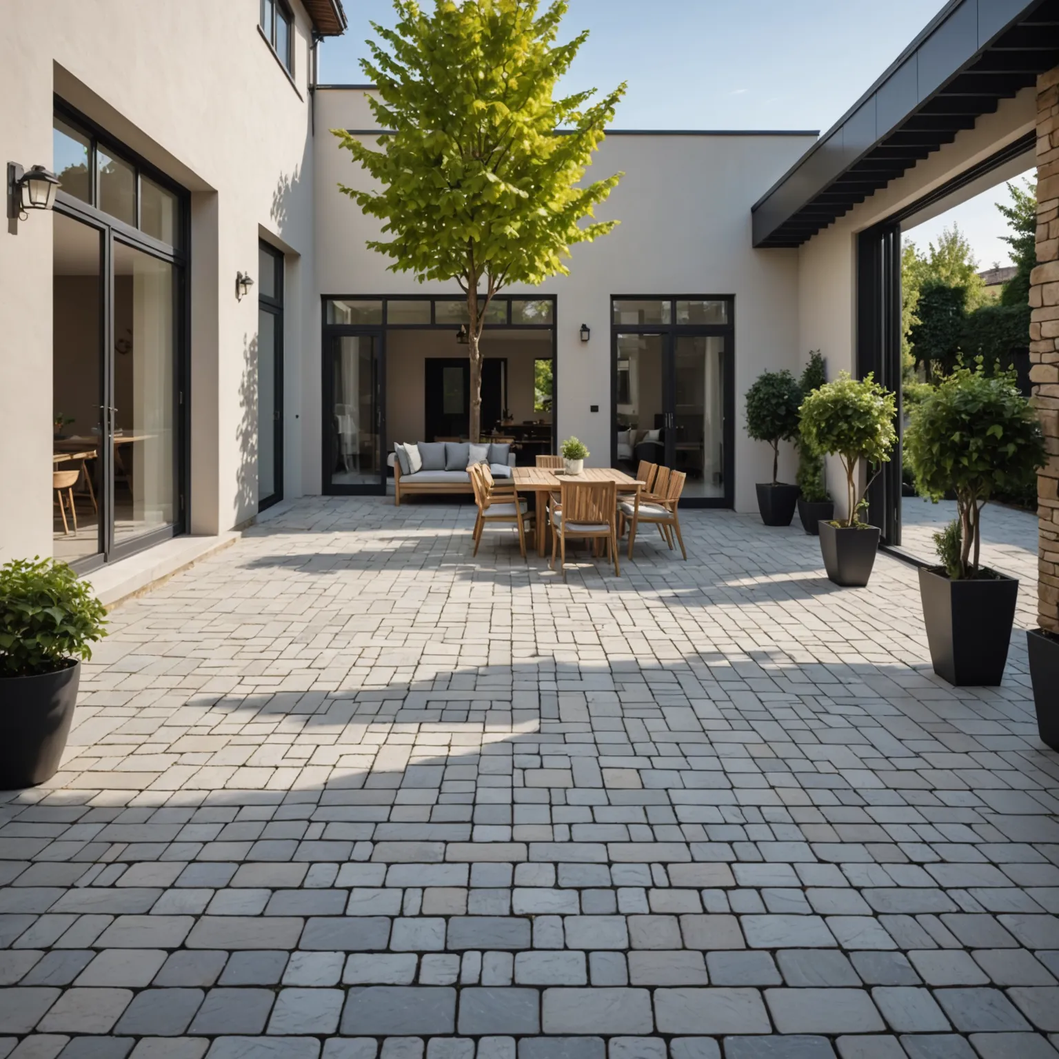 Pebbles used in garden landscaping and walkways, use of pebbles in landscape design
