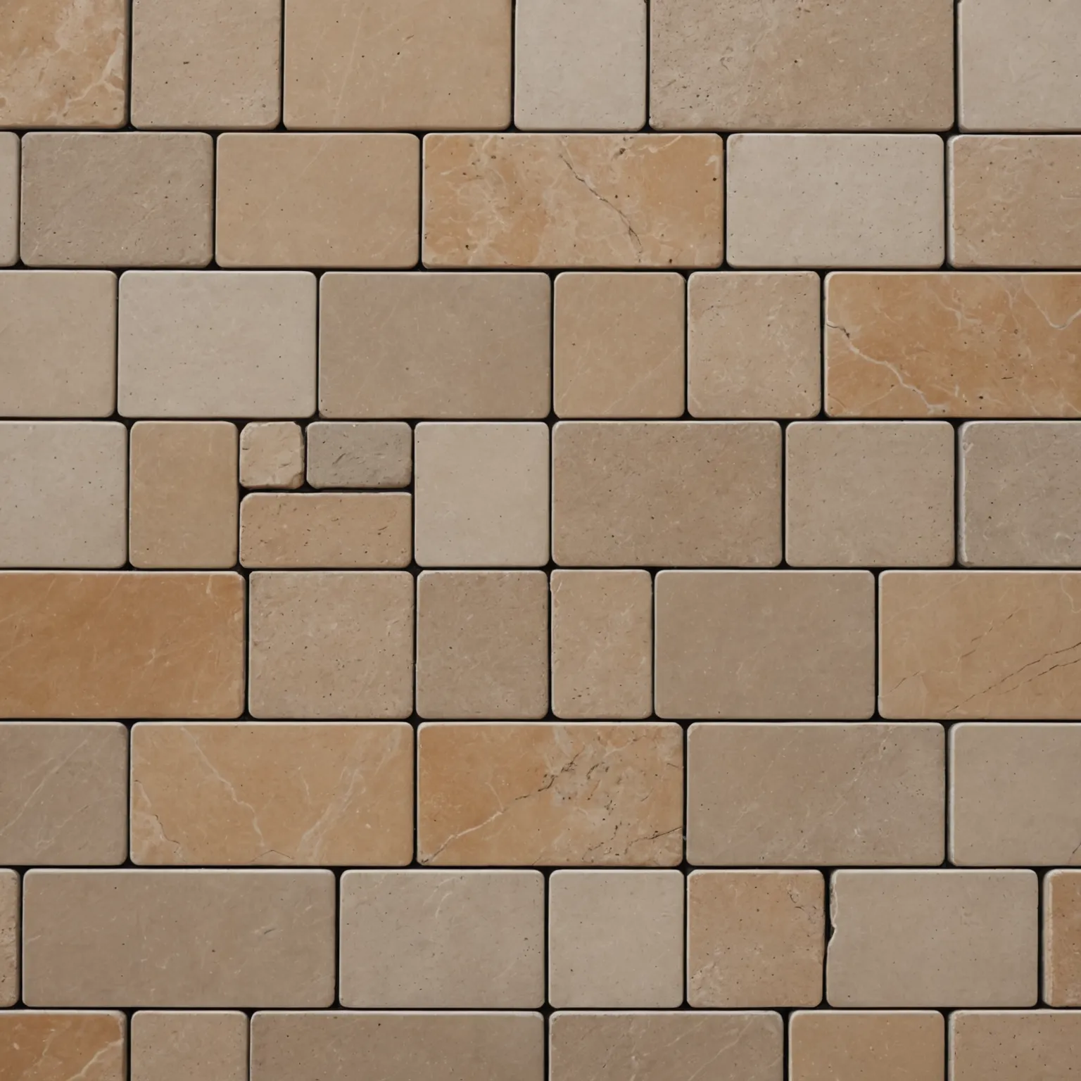 Stone surfaces in an interior after maintenance