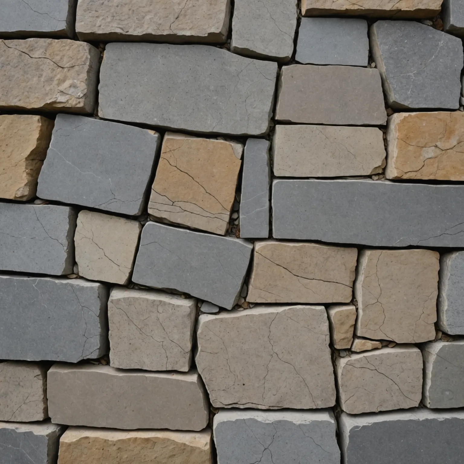 Natural stone in house exterior, facade and yard