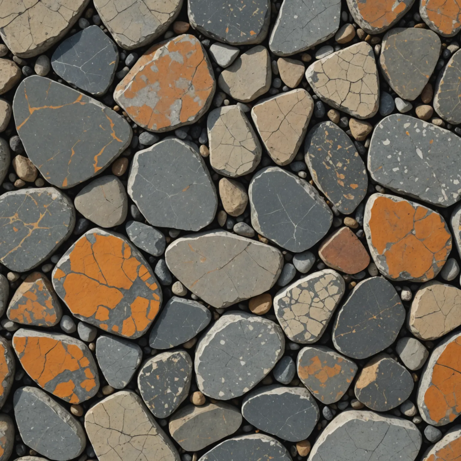 Finished natural stone facade using modern processing technologies