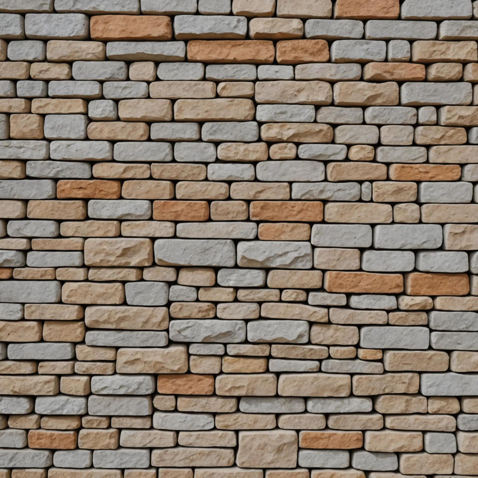 Natural stone facade cladding on a private house