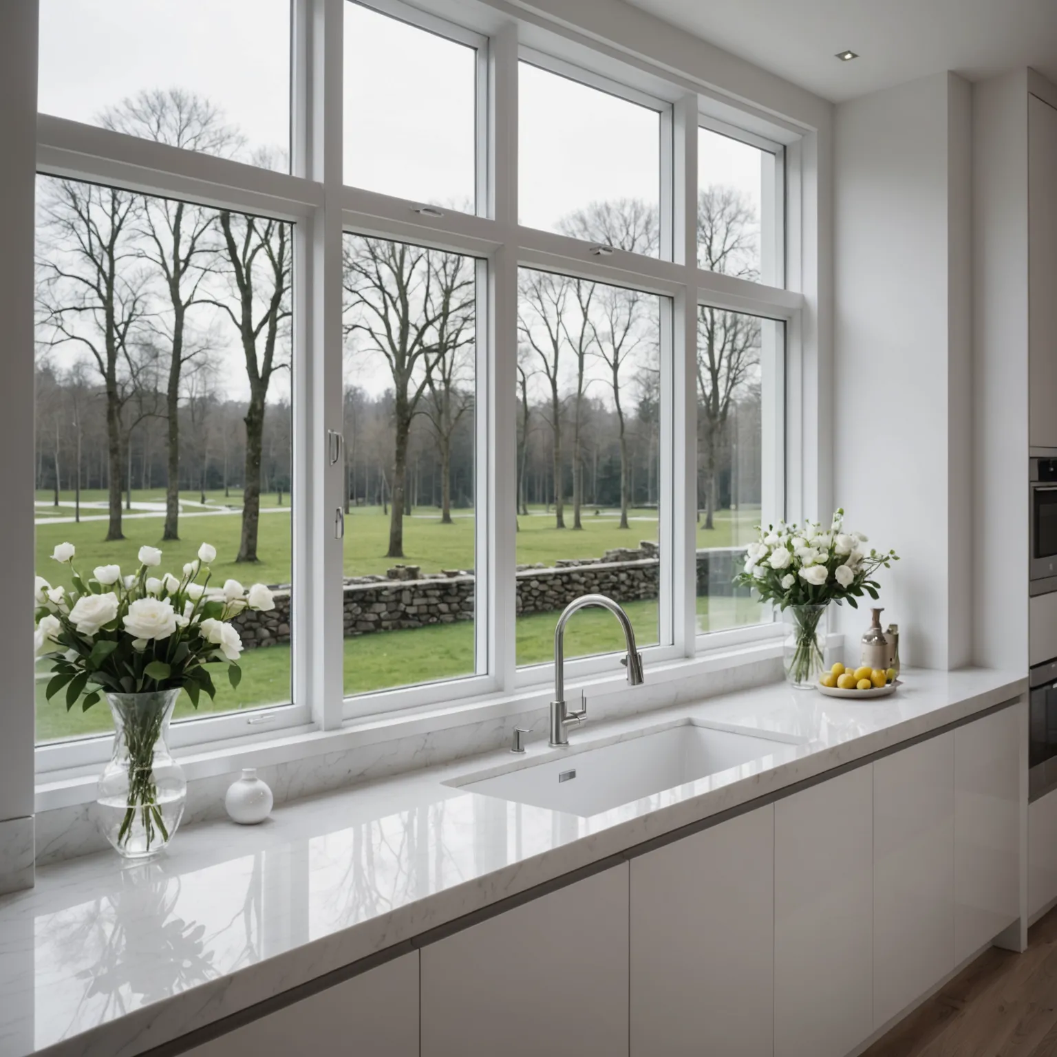 Comparison of quartz windowsill with other materials
