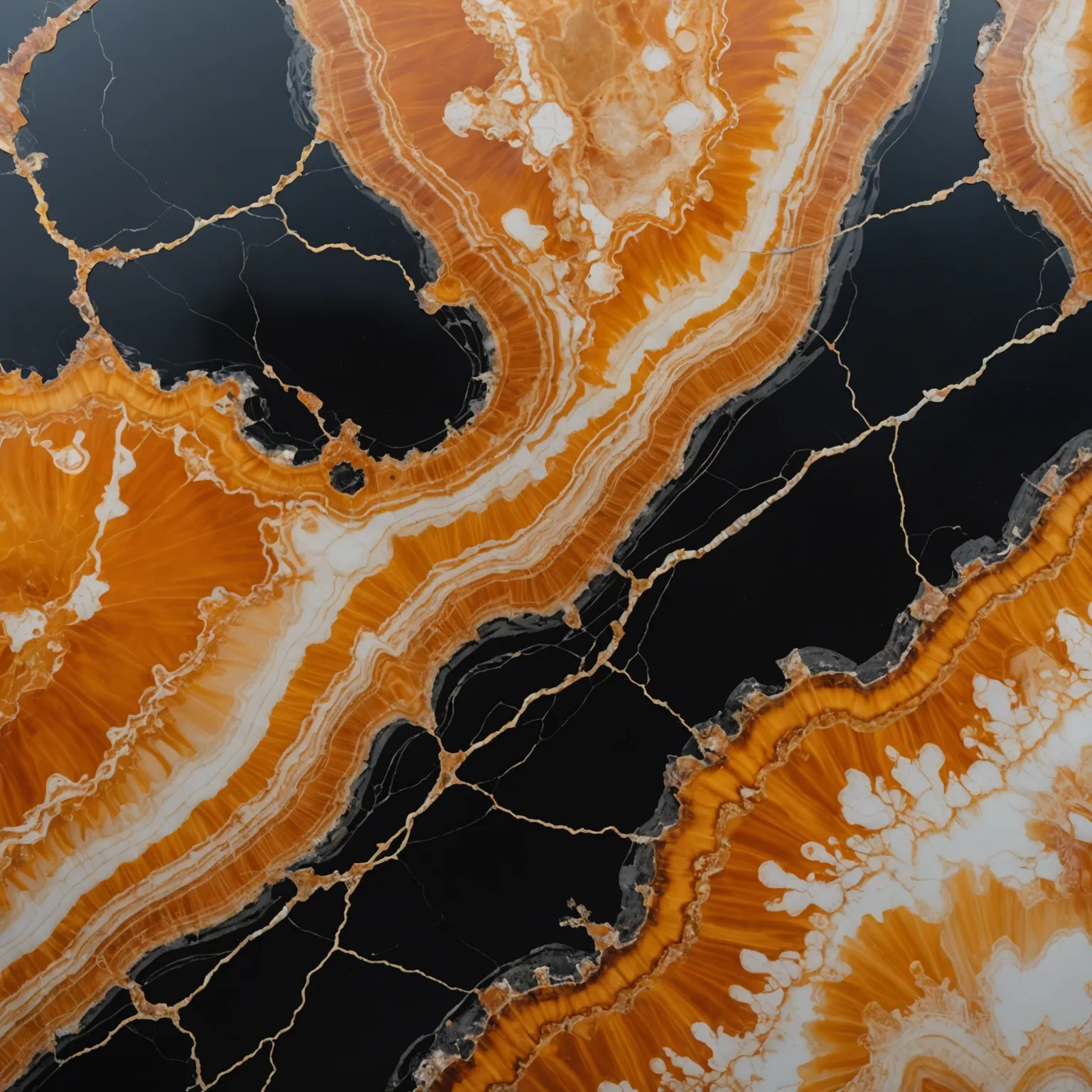 Onyx countertop with natural pattern and translucent structure