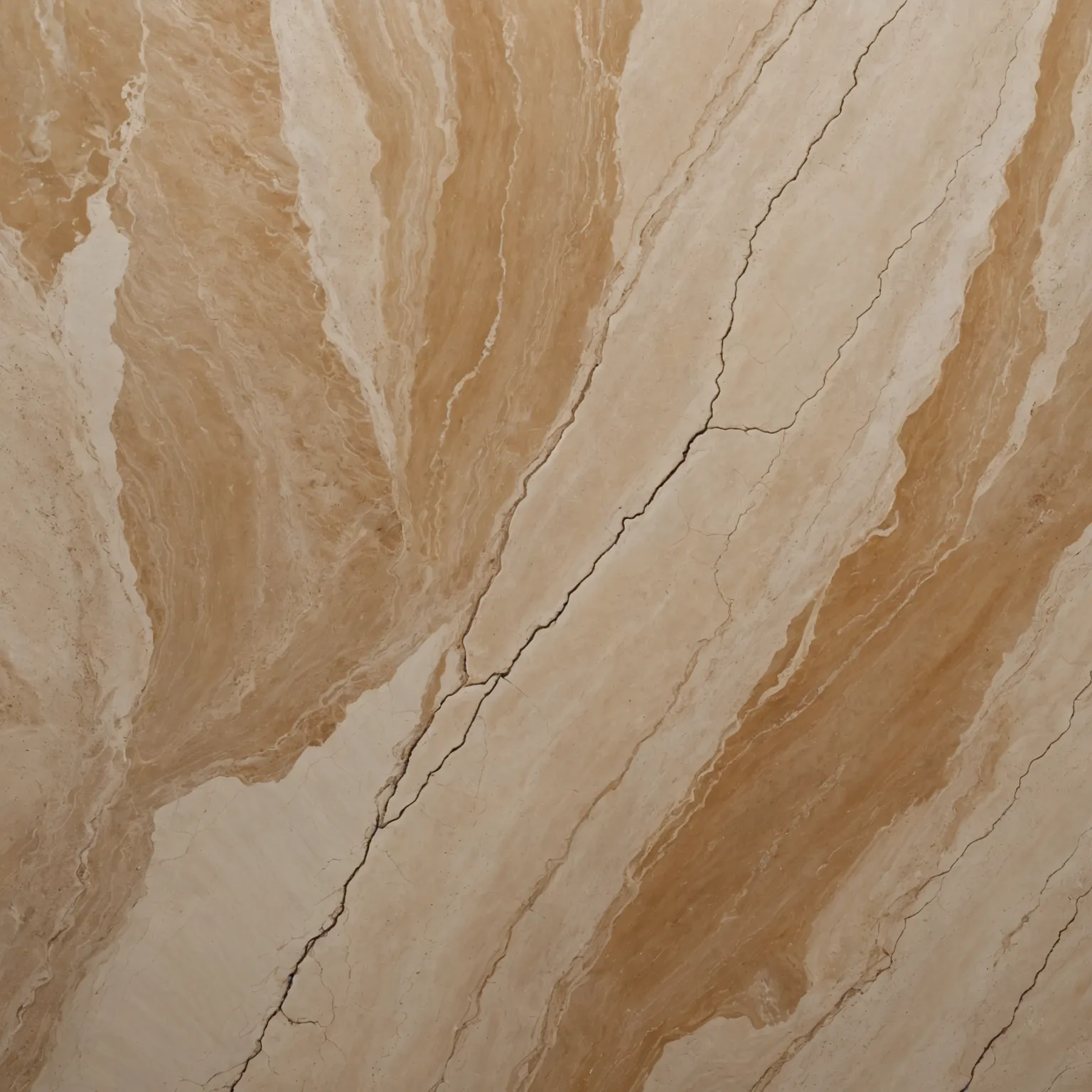 Travertine flooring in modern residential interior with natural daylight