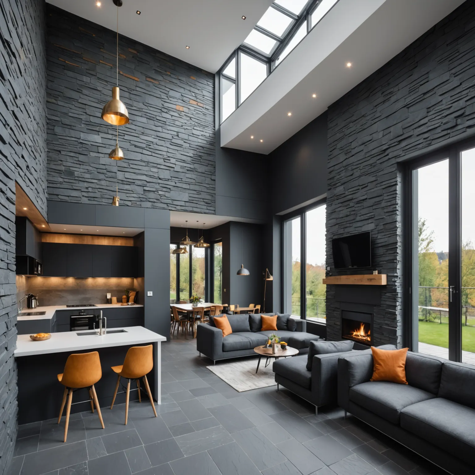 Slate installation process on prepared substrate